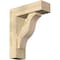 Ekena Millwork Funston Block Rough Sawn Bracket w/ Offset Brace, Douglas Fir, 6"W x 18"D x 22"H BKT0604X18X22FST05RDF - alternate 1